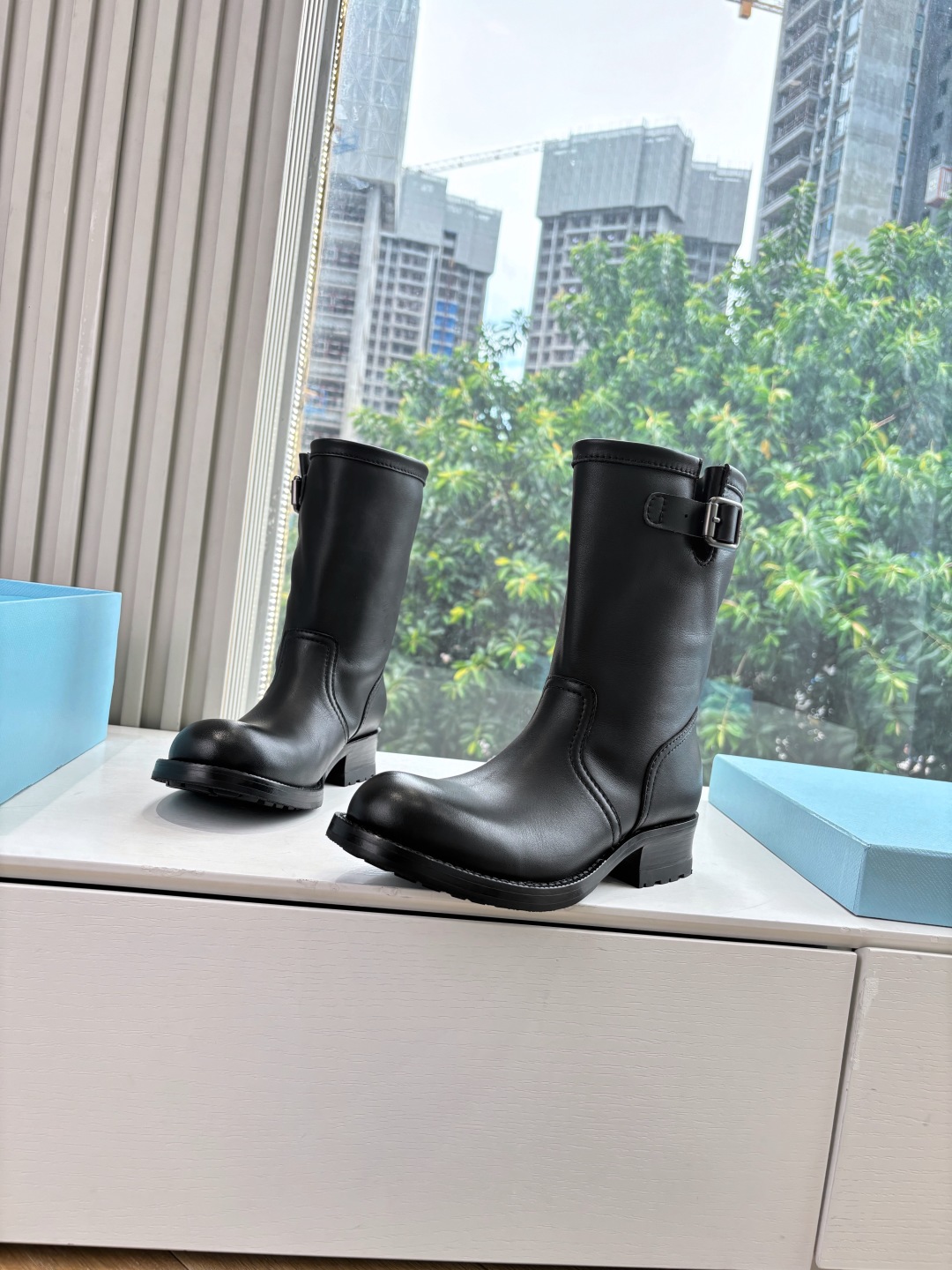 Prada 프라다 클래식 라이더 부츠 신발