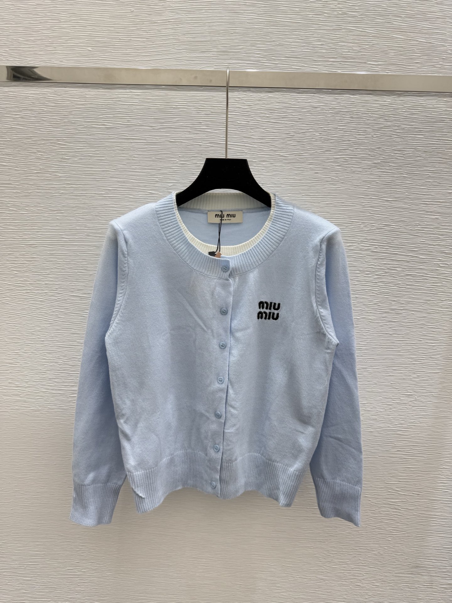miumiu 미우미우 레이어드 스타일 니트 긴팔 가디건 의류