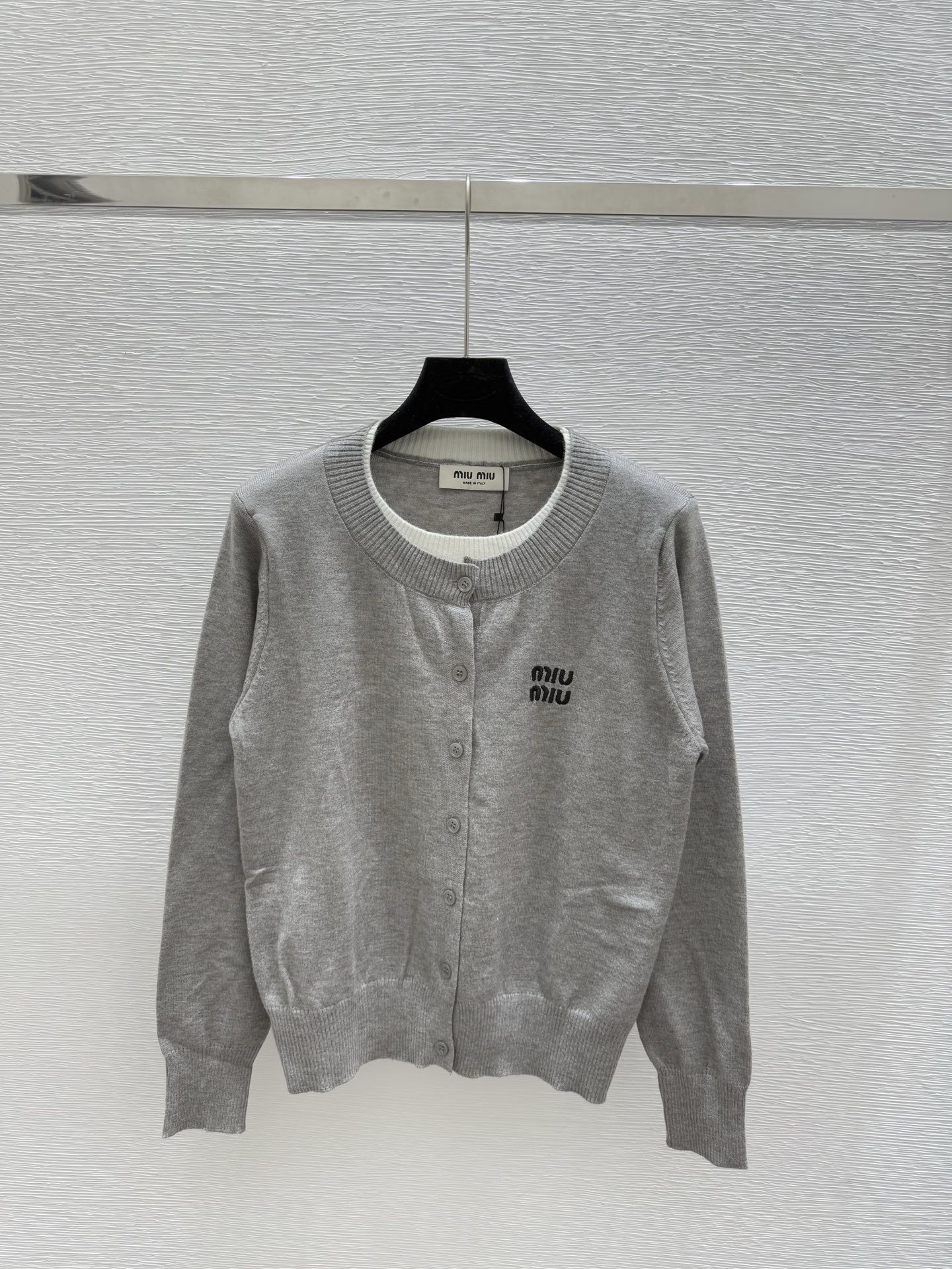 miumiu 미우미우 레이어드 스타일 니트 긴팔 가디건 의류