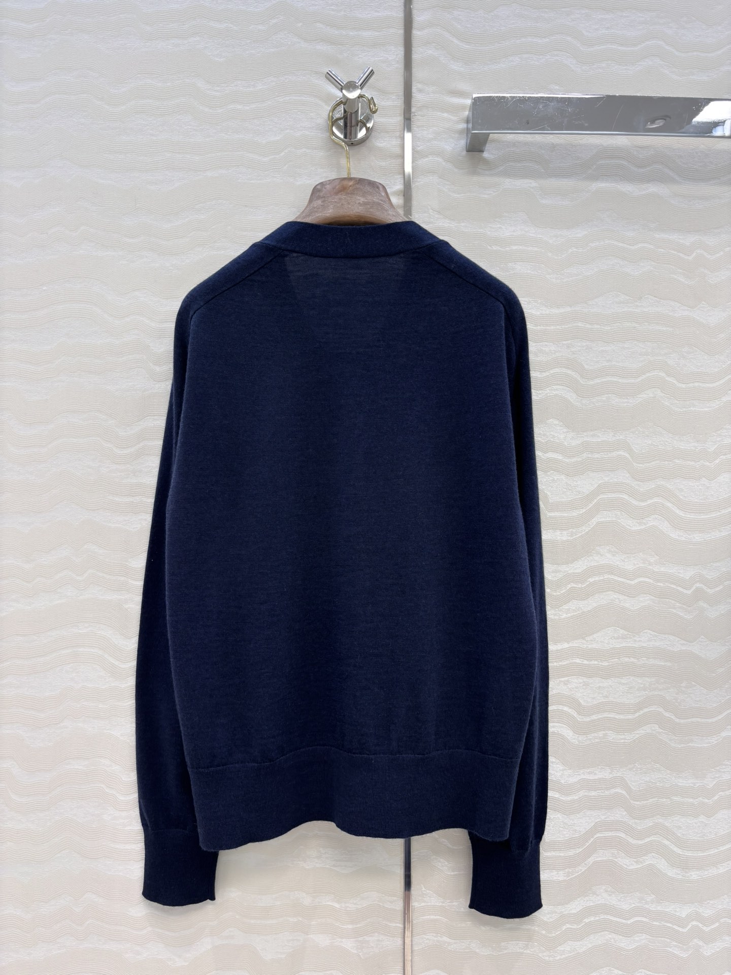 Loro Piana LP 로로피아나 고급스러운 프린트 배색 V넥 가디건 의류