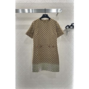 GUCCI 구찌 자카드 반팔 원피스 의류