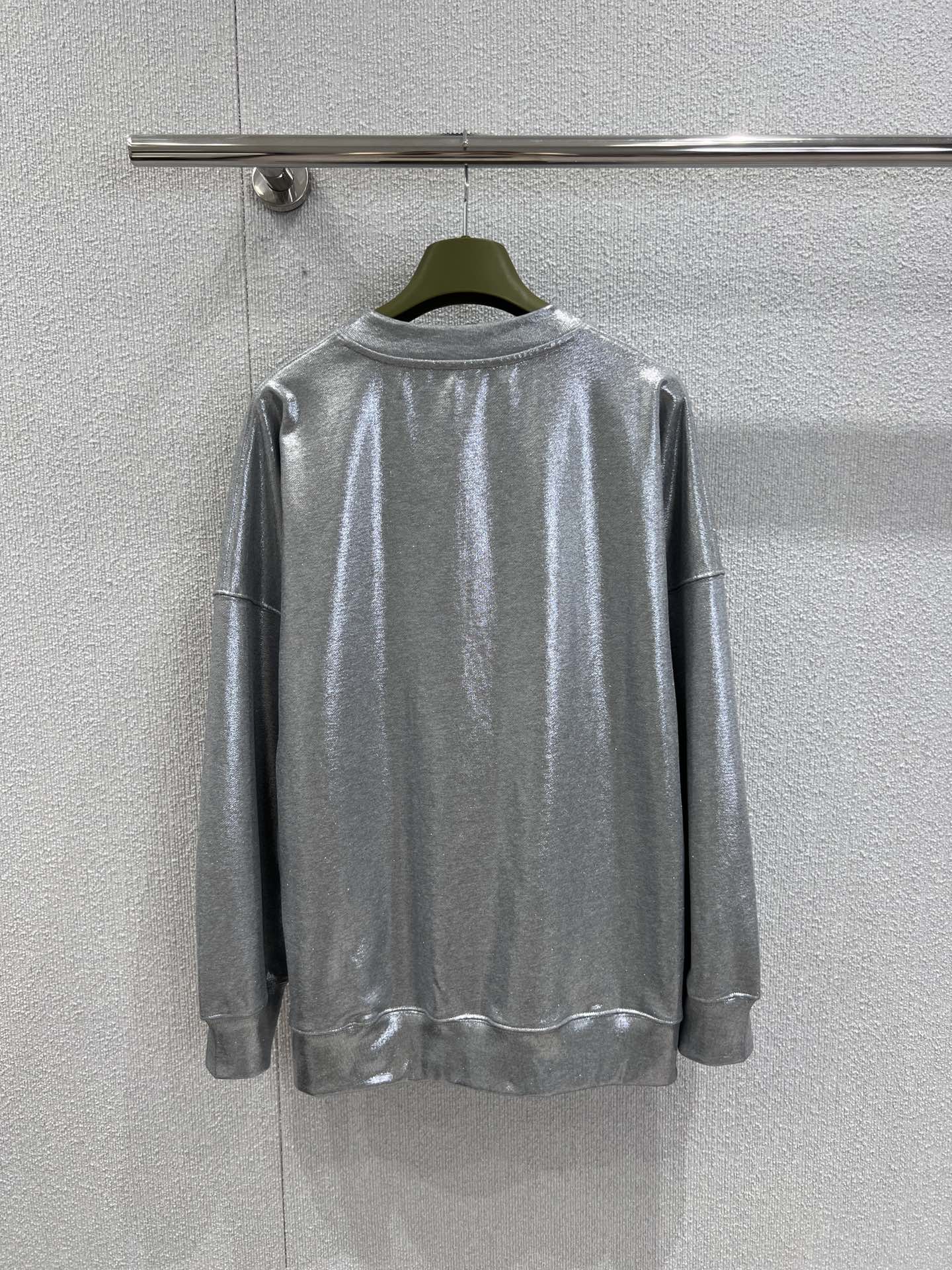 Gucci 구찌 로고 프린트 실버 라운드넥 맨투맨 티셔츠 의류