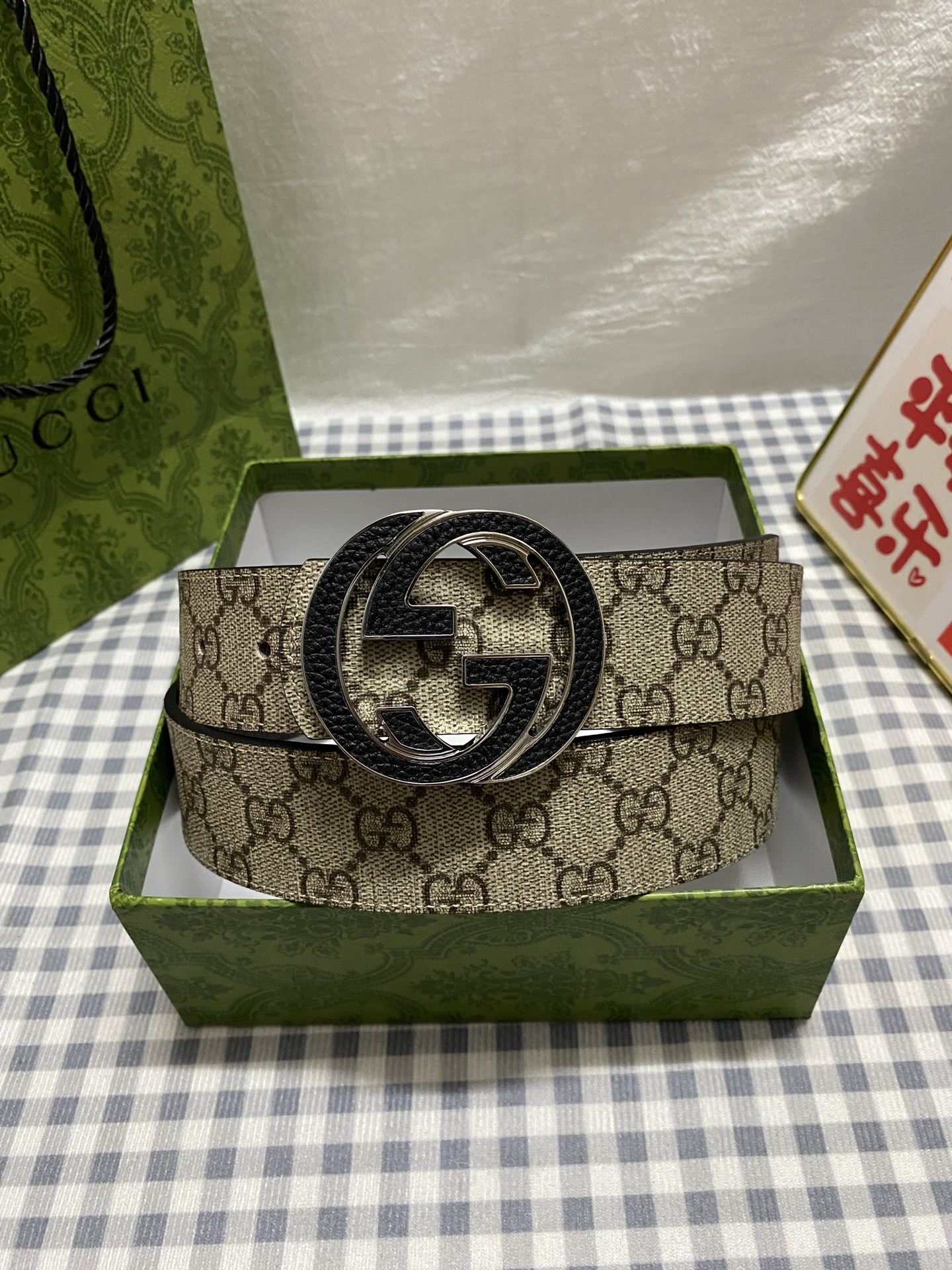 Gucci 구찌 남성용 GG 벨트