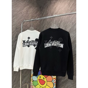 LV 루이비통 자수 라운드넥 맨투맨 긴팔 티셔츠 의류