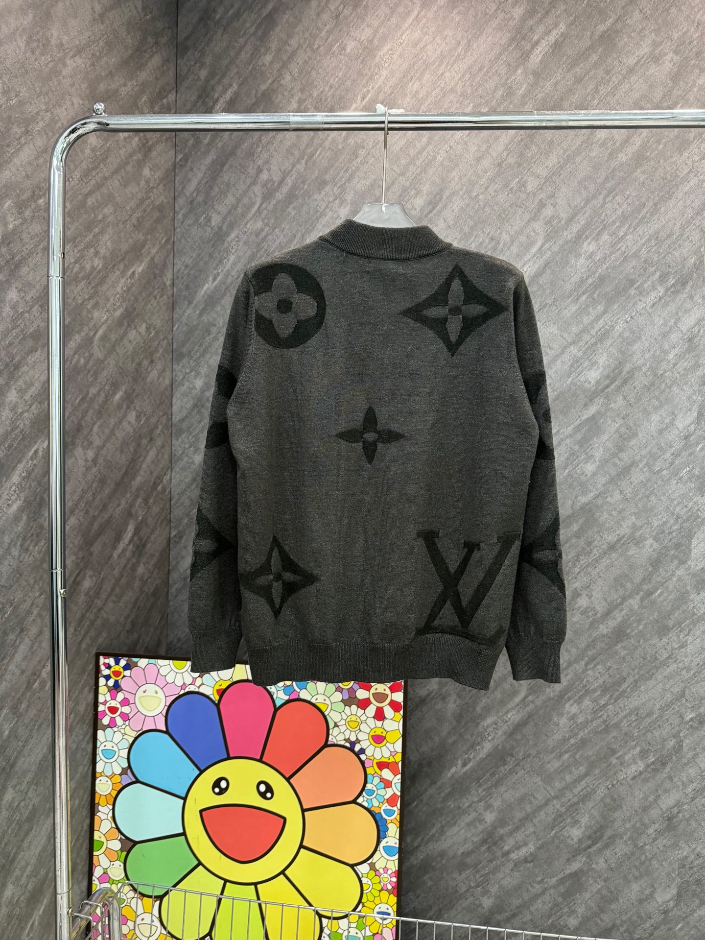 LV 루이비통 하프 지퍼 모노그램 니트 스웨터 의류