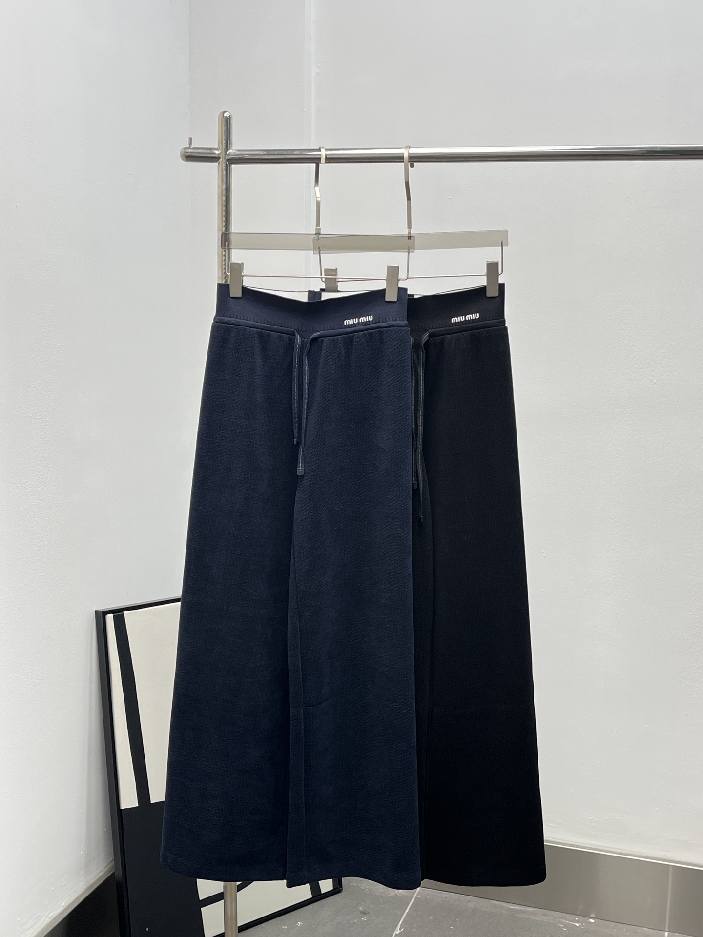 MiuMiu 미우미우 코듀로이 스트링 와이드 팬츠 바지 의류