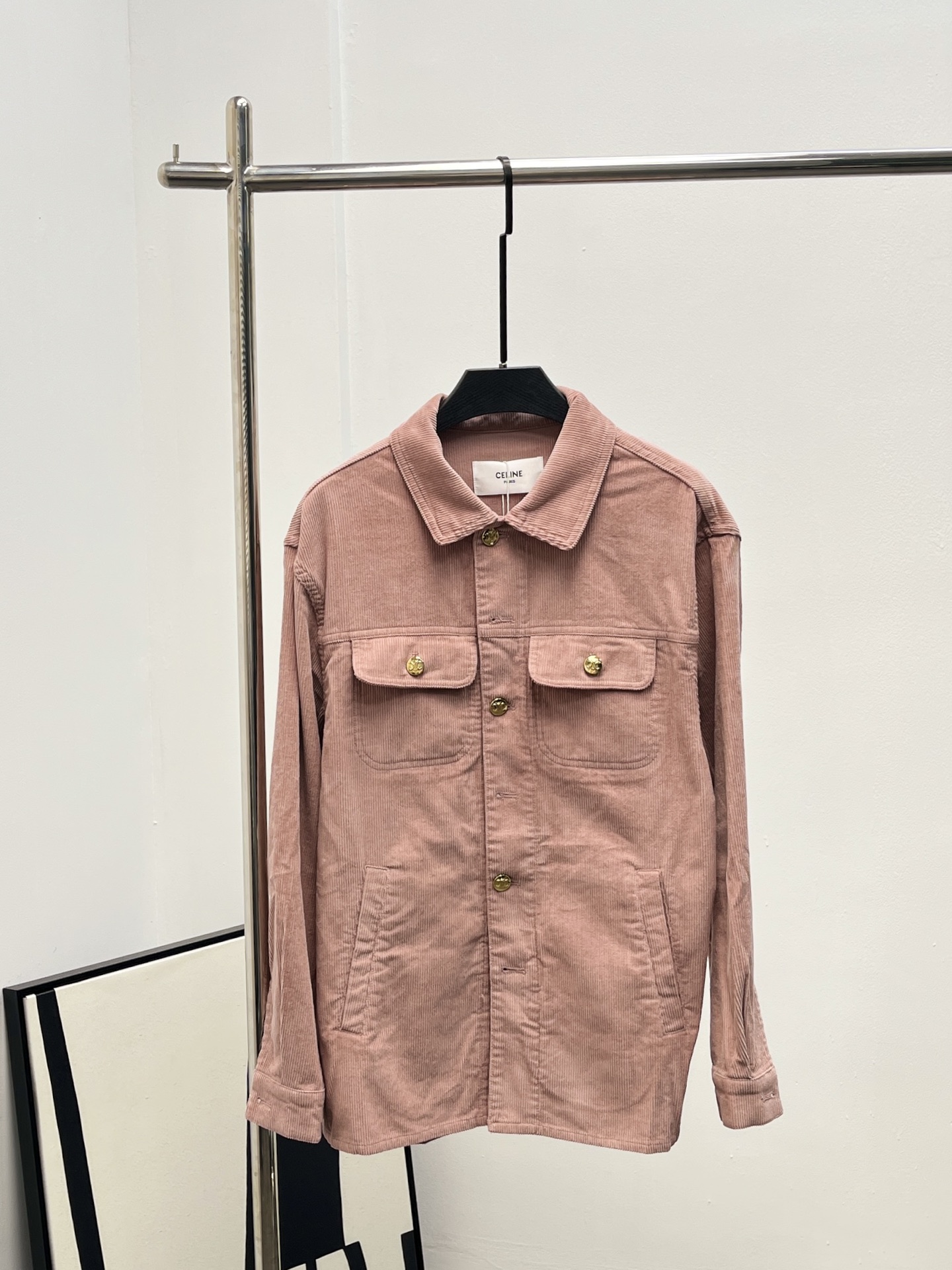 CELINE 셀린느 카라 골드버튼 셔츠 자켓 의류