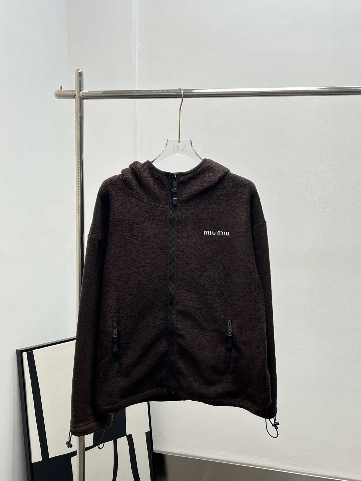 MiuMiu 미우미우 로고 자수 집업 자켓 의류