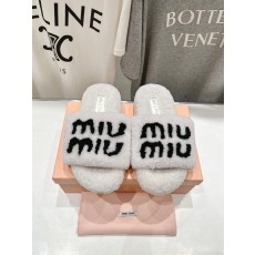 MiuMiu 미우미우 플랫 퍼 슬리퍼 신발