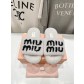 MiuMiu 미우미우 플랫 퍼 슬리퍼 신발