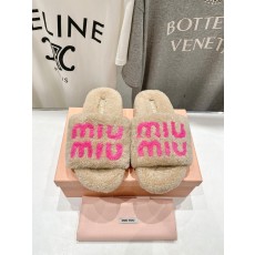 MiuMiu 미우미우 플랫 퍼 슬리퍼 신발