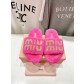 MiuMiu 미우미우 플랫 퍼 슬리퍼 신발