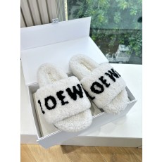 LOEWE 로에베 퍼 슬리퍼 신발