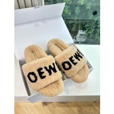 LOEWE 로에베 퍼 슬리퍼 신발