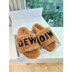 LOEWE 로에베 퍼 슬리퍼 신발