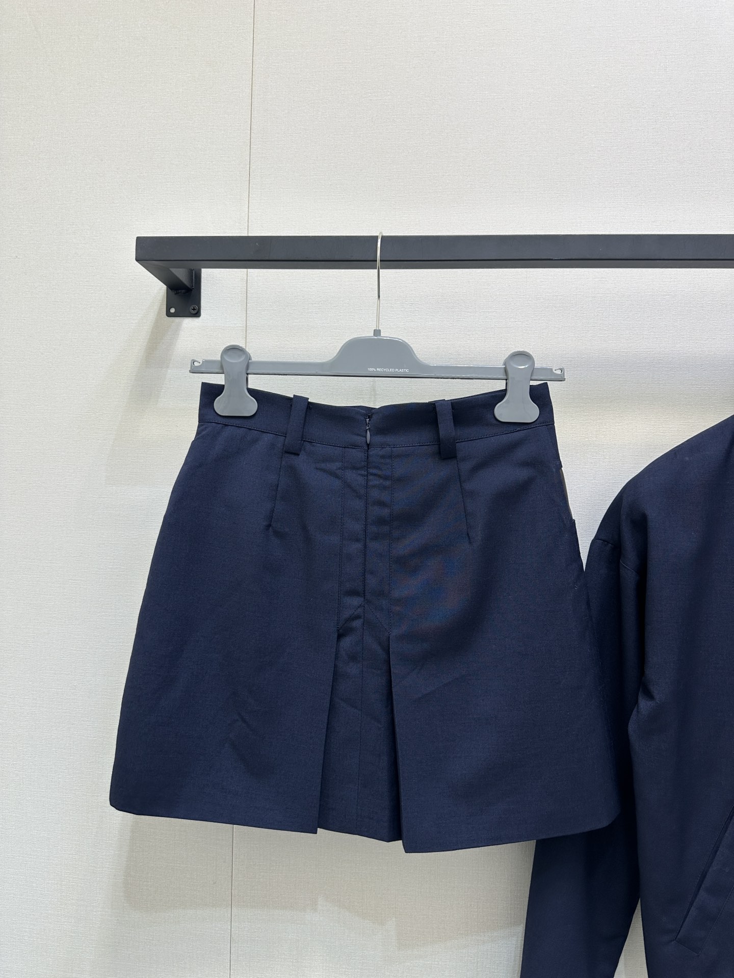 PRADA 프라다 네이비 A라인 미니 스커트 치마 의류