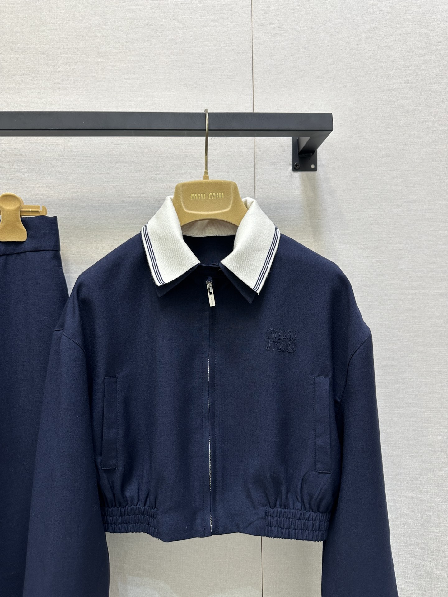 miumiu 미우미우 로고 자수 크롭 재킷 의류