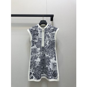 Dior CD 디올 루이 패턴 민소매 원피스 의류