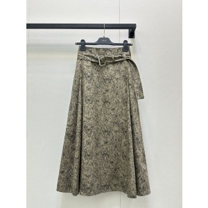 Dior 디올 버터플라이 프린트 플레어 스커트 치마 의류