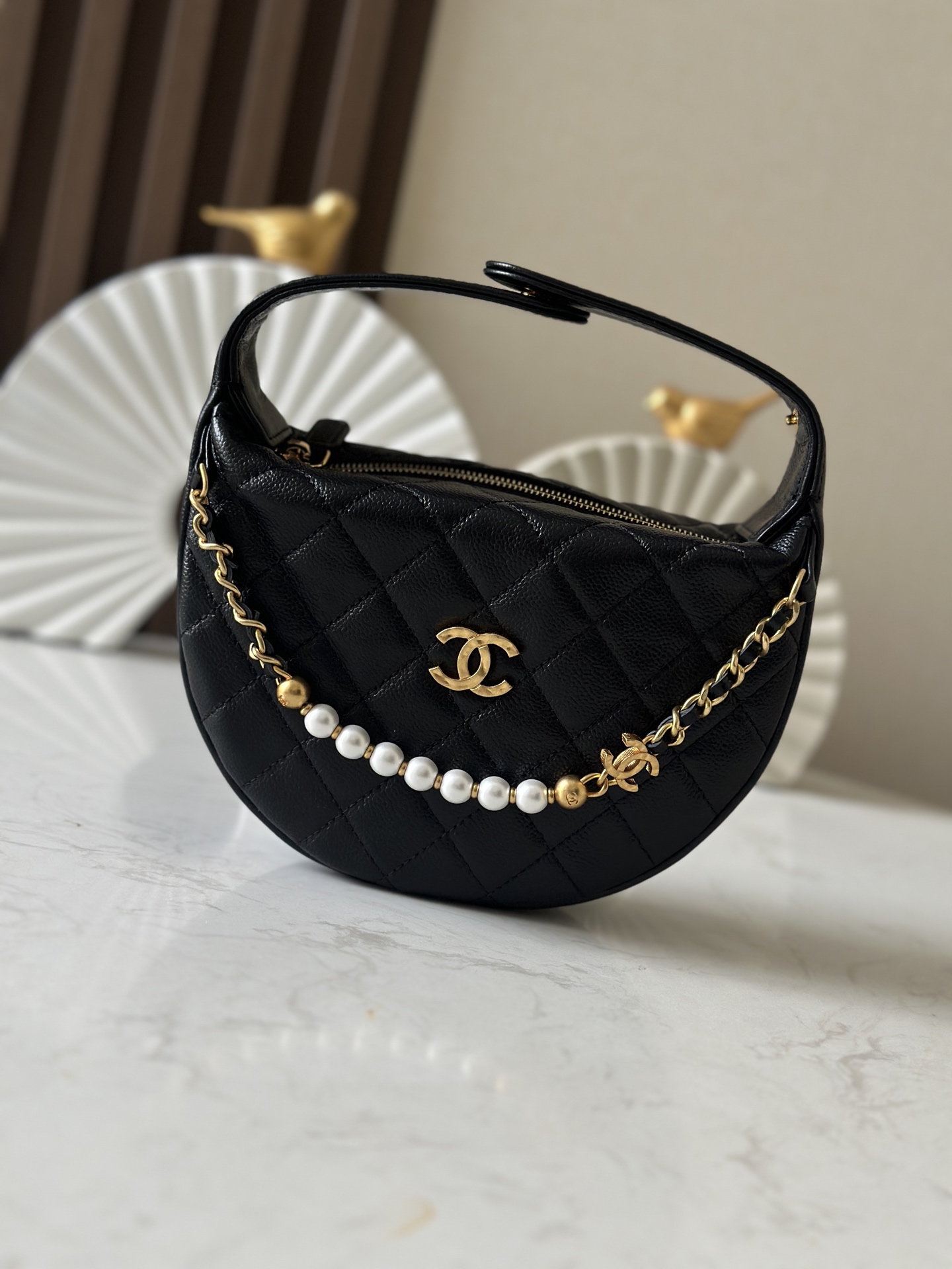 Chanel 샤넬 진주 훌라후프 클러치백 가방