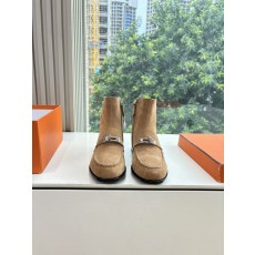 Hermes 에르메스 Kelly 버클 빈티지 플랫 앵클부츠 신발