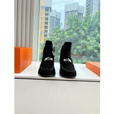 Hermes 에르메스 Kelly 버클 빈티지 플랫 앵클부츠 신발