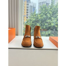 Hermes 에르메스 Kelly 버클 빈티지 플랫 앵클부츠 신발