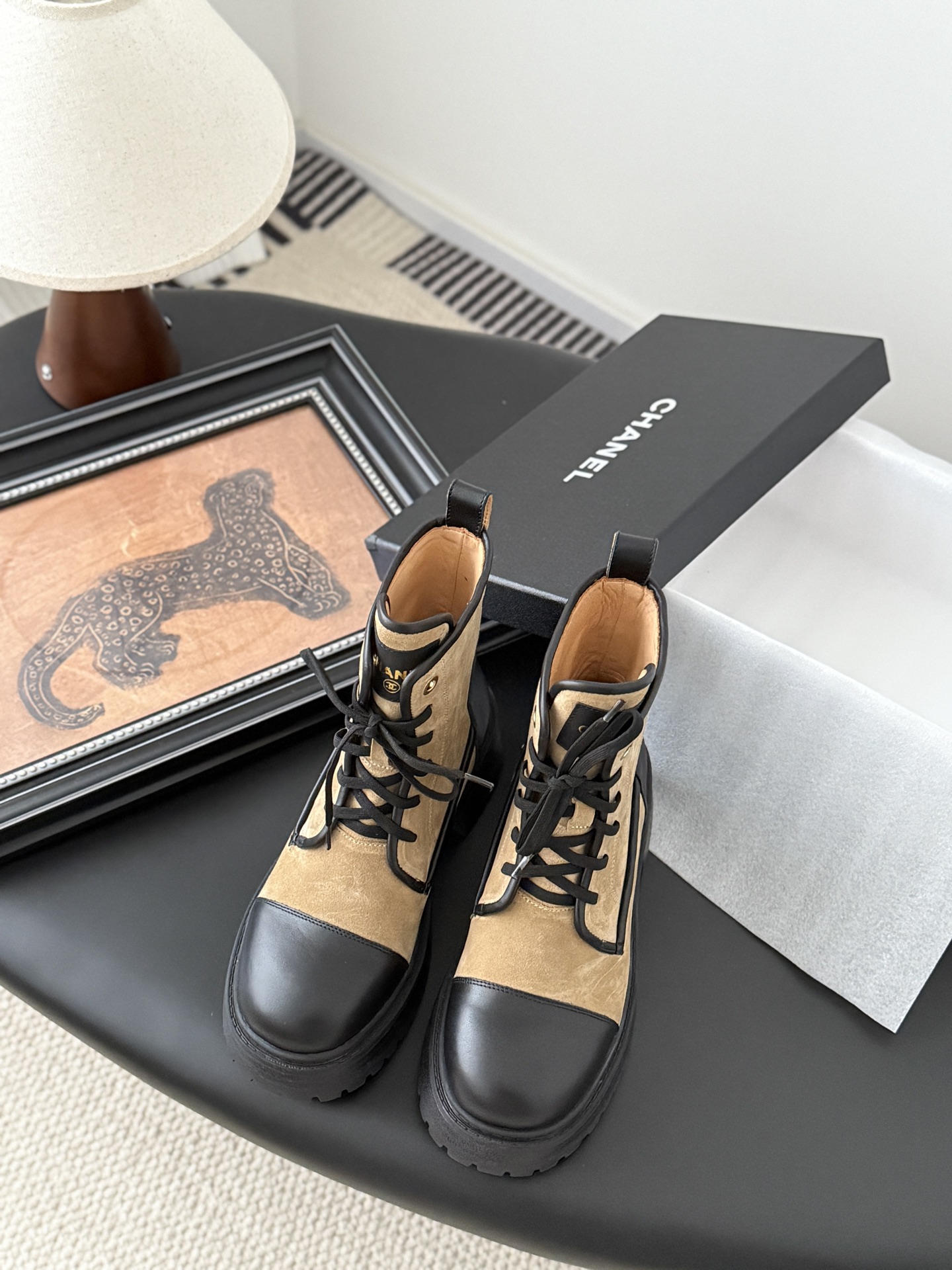 CHANEL 샤넬 25B 아뜰리에 단화 부츠 신발