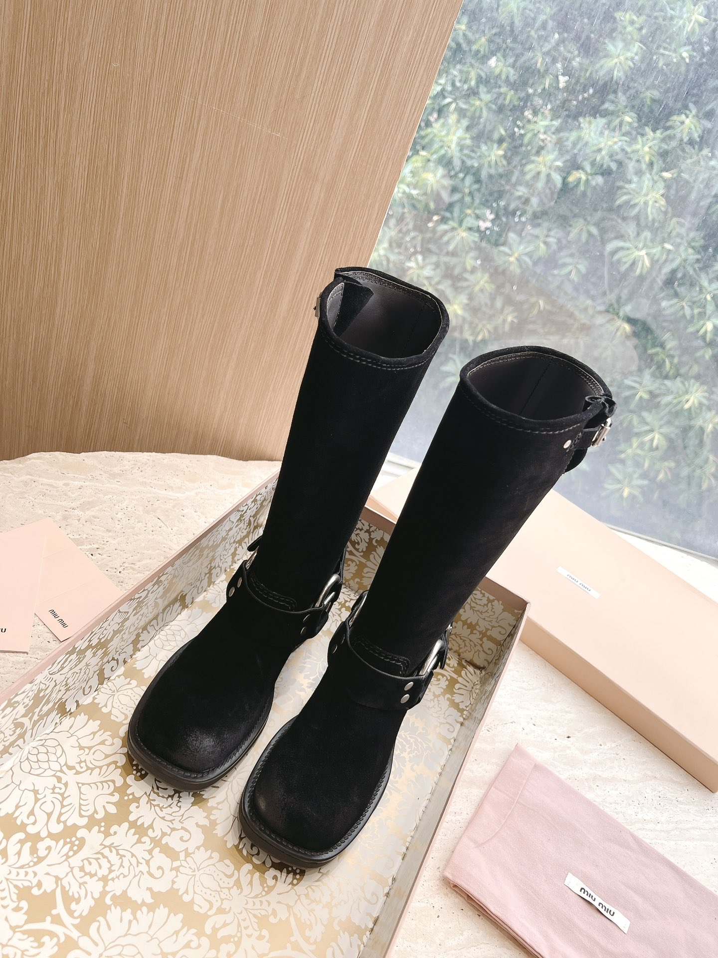 MiuMiu 미우미우 런웨이 빈티지 웨스턴 롱부츠 신발