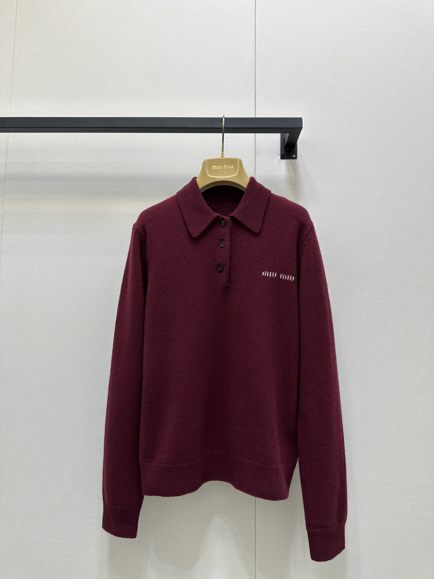 MiuMiu 미우미우 캐시미어 긴팔 카라 니트 의류