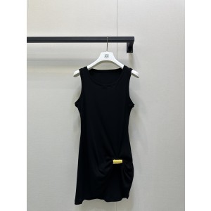 LOEWE 로에베 금속 장식 슬림핏 민소매 니트 베스트 의류