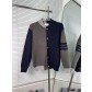 THOM BROWNE 톰브라운 배색 울 가디건 의류