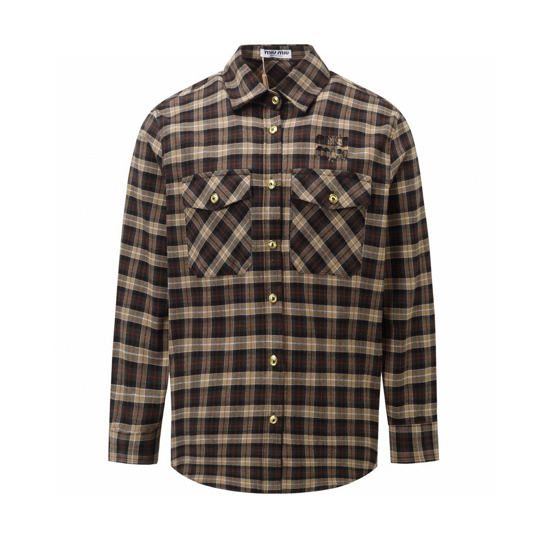 MiuMiu 미우미우 잉글리시 아카데미풍 롱 긴팔 셔츠 의류