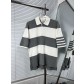 Thom Browne 톰브라운 스트라이프 니트 폴로 반팔 티셔츠 의류