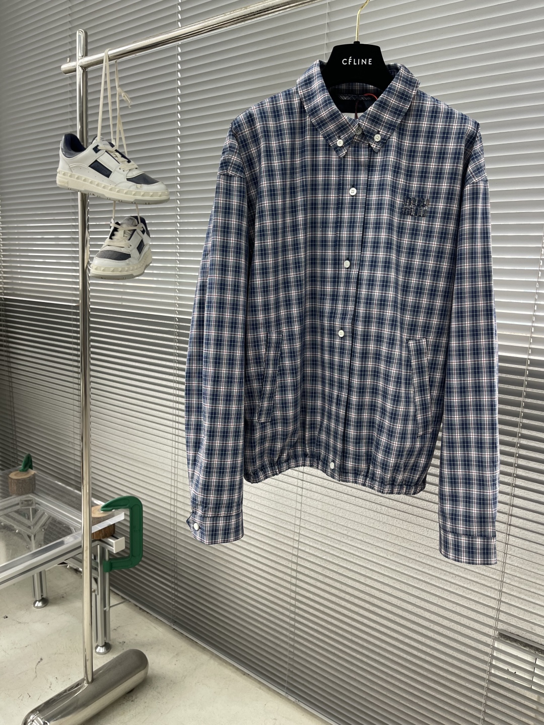 miumiu 미우미우 자수 체크 재킷 의류