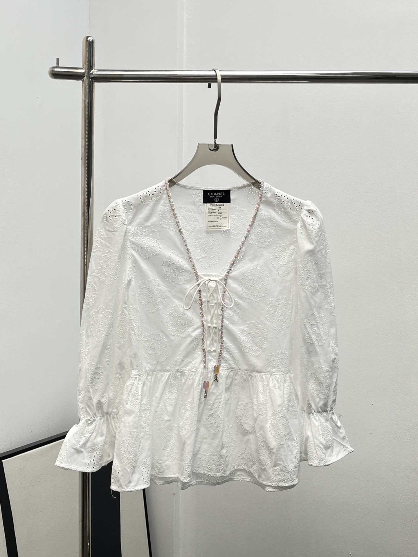 Chanel 샤넬 프렌치 리조트 스타일 코튼·린넨 블라우스 의류