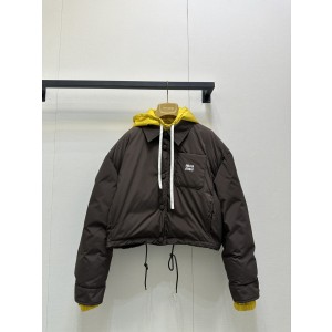 MiuMiu 미우미우 레이어드 후드 숏 패딩 점퍼 의류