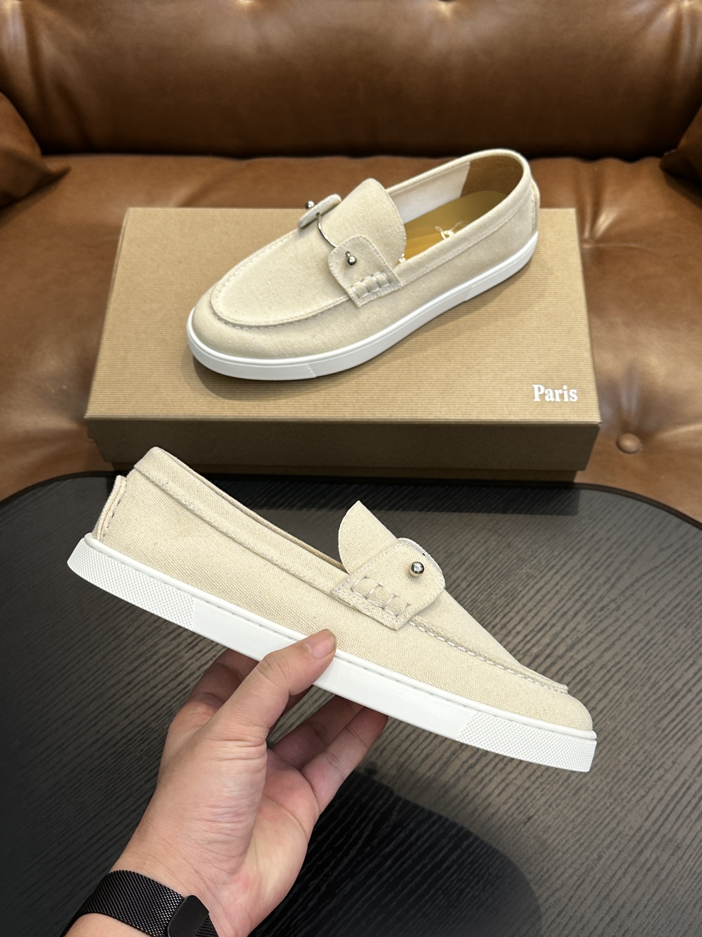 Christian Louboutin 크리스찬 루부탱 수제 로퍼 신발