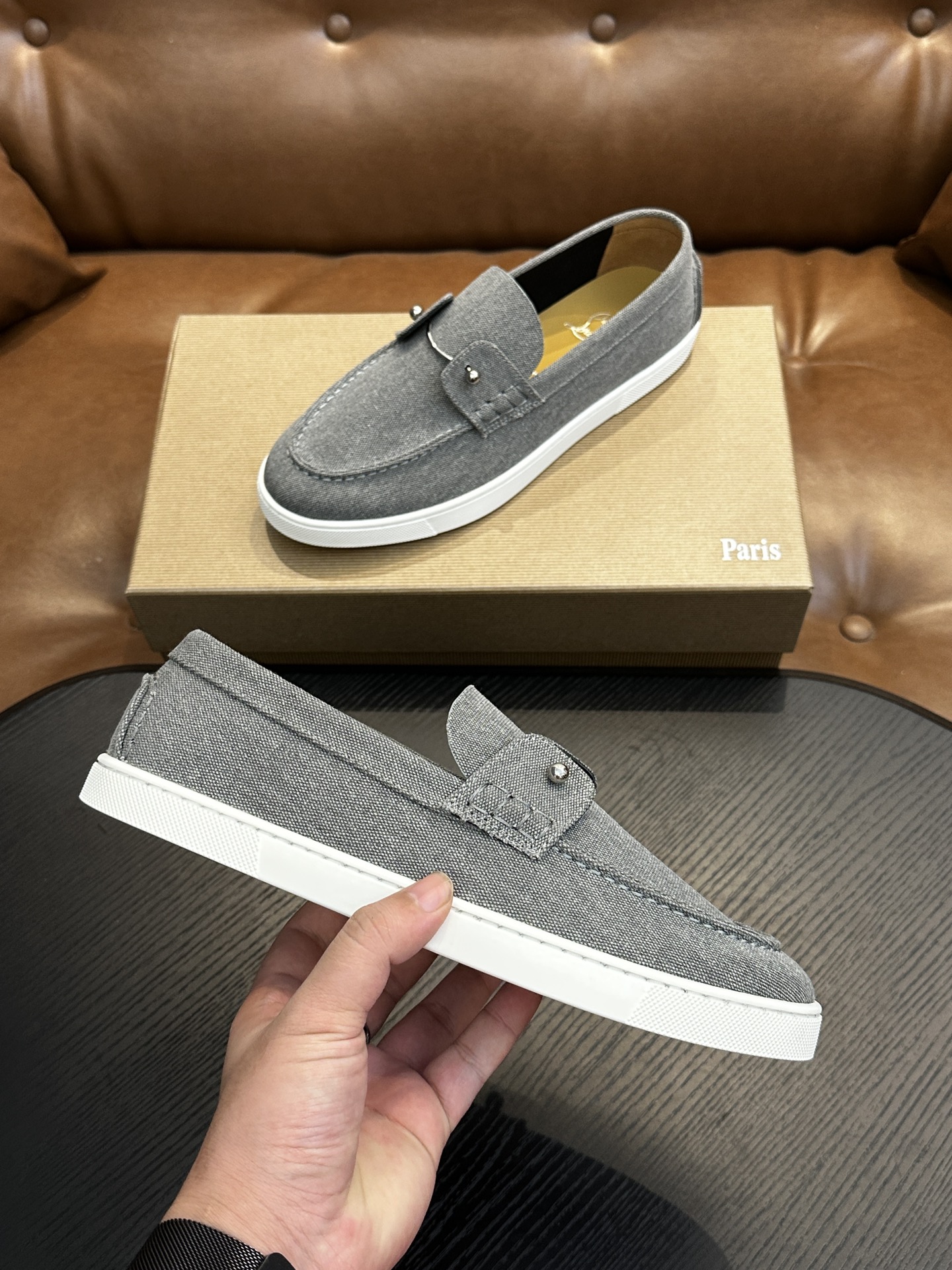 Christian Louboutin 크리스찬 루부탱 수제 로퍼 신발