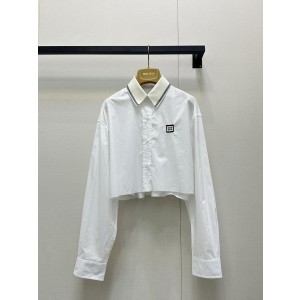 MiuMiu 미우미우 아카데미풍 카라 셔츠 + 반스커트 세트 의류