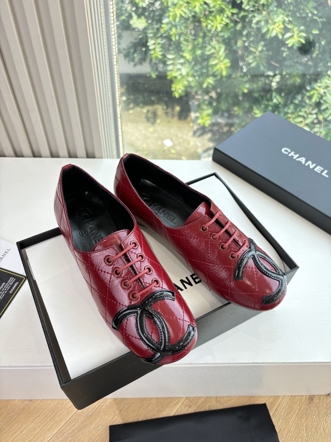 Chanel 샤넬 클래식 더블 C 빈티지 발레 플랫 슈즈 신발