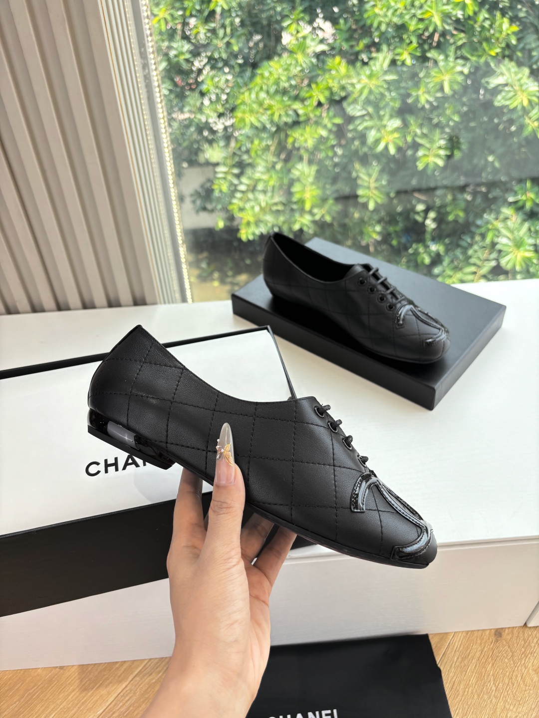 Chanel 샤넬 클래식 더블 C 빈티지 발레 플랫 슈즈 신발