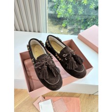 MiuMiu 미우미우 스웨이드 덱슈즈 로퍼 신발