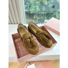 MiuMiu 미우미우 스웨이드 덱슈즈 로퍼 신발