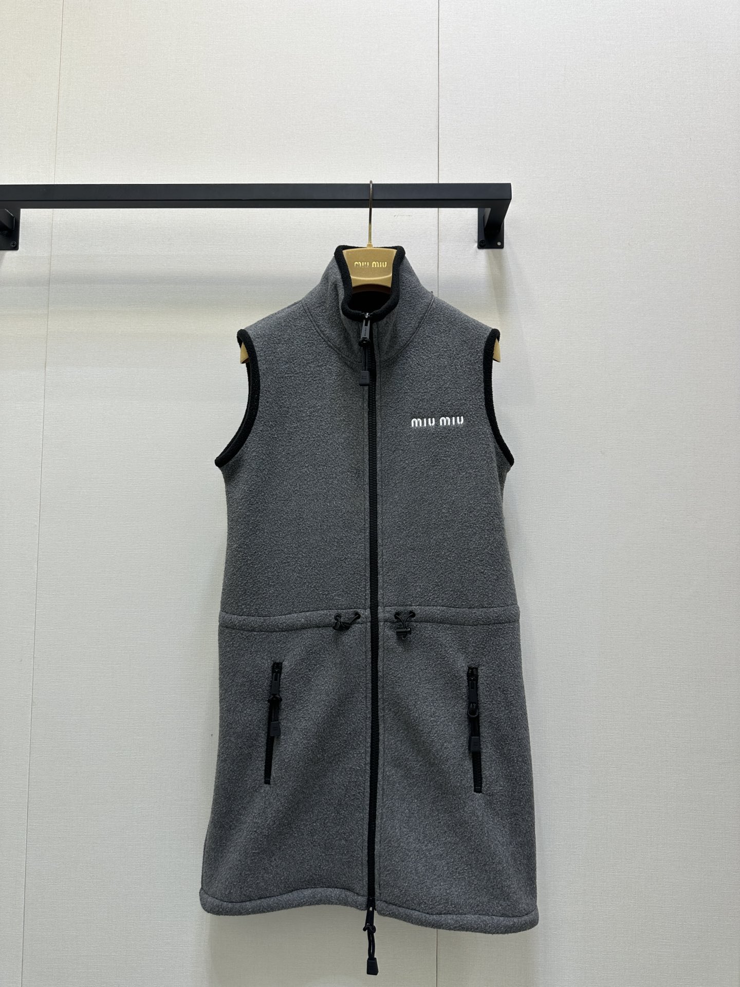 MiuMiu 미우미우 에보니 컬러 플리스 지퍼 원피스 의류