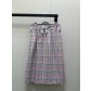 Prada 프라다 체크 벌룬 하프 스커트 치마 의류