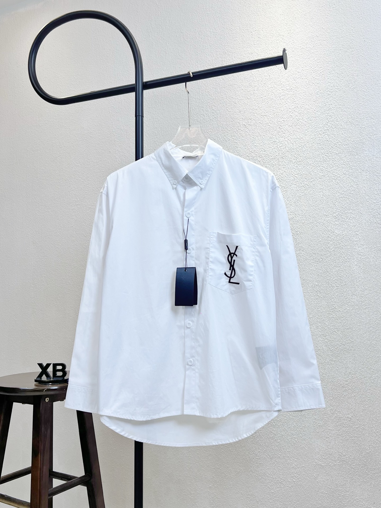 YSL 생로랑 포켓 로고 레터링 셔츠 의류