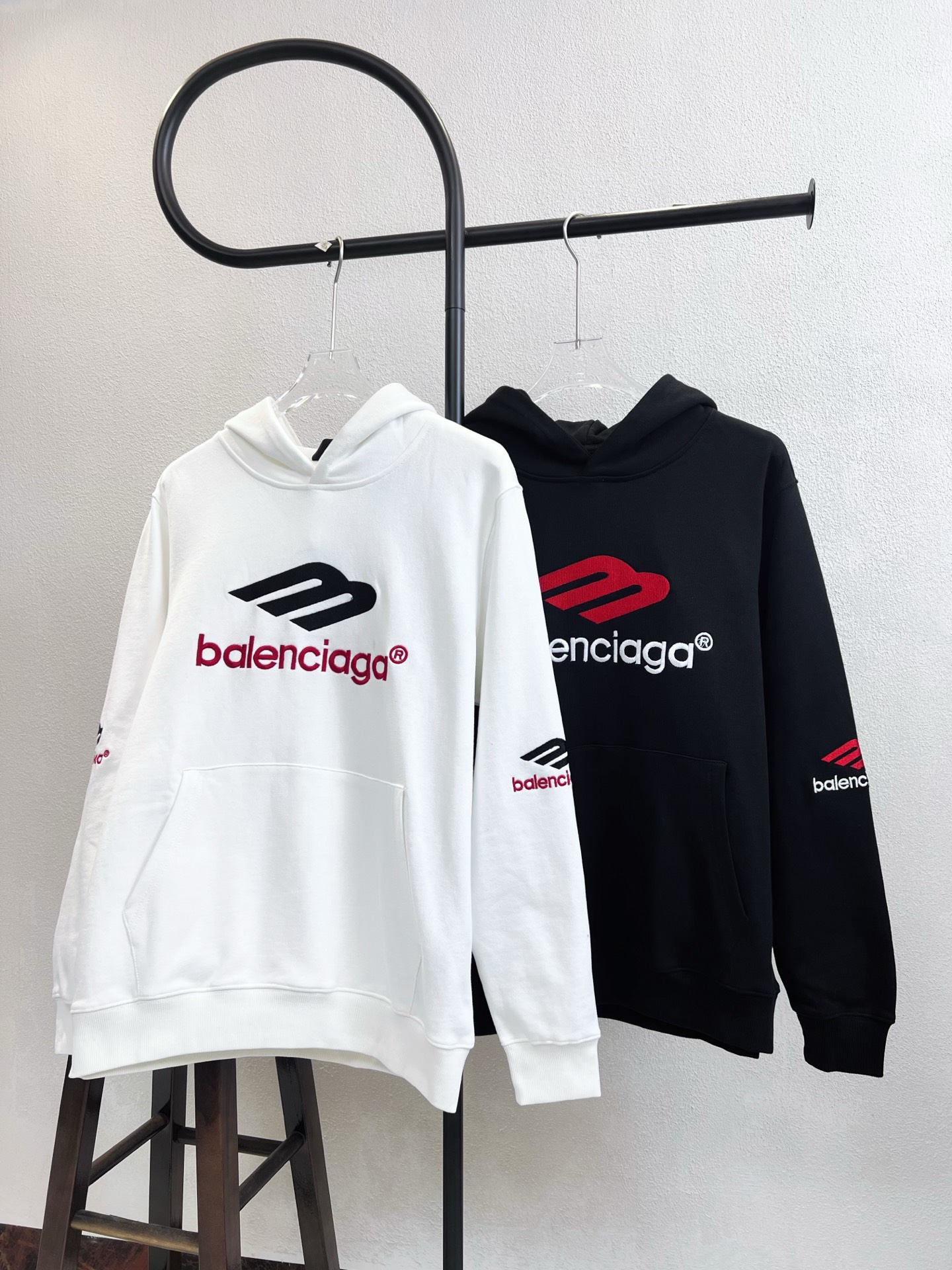 Balenciaga 발렌시아가 3M 로고 자수 후드티 의류