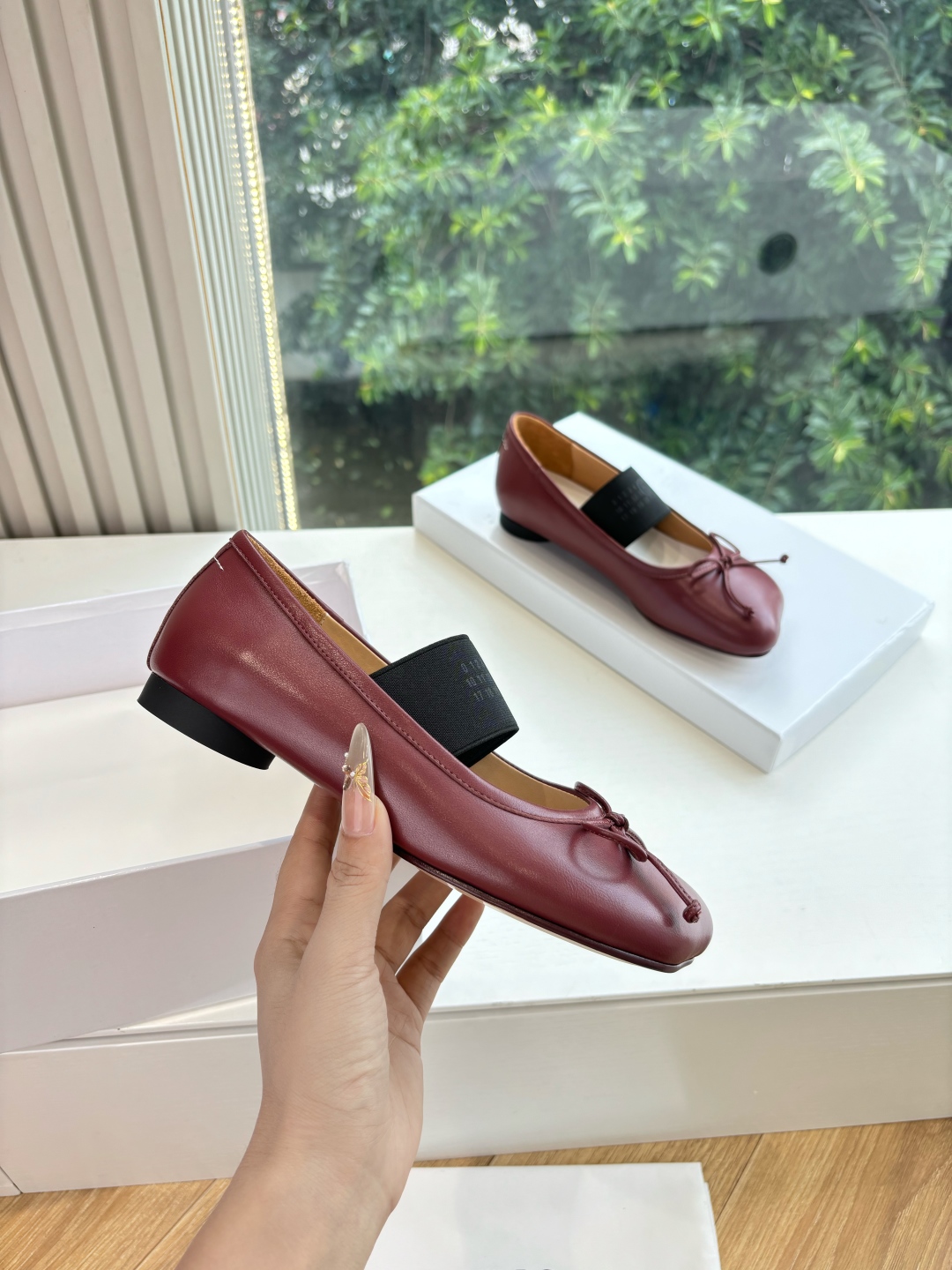 Maison Margiela MM6 메종 마르지엘라 타비 굽 낮은 메리제인 플랫 슈즈 신발