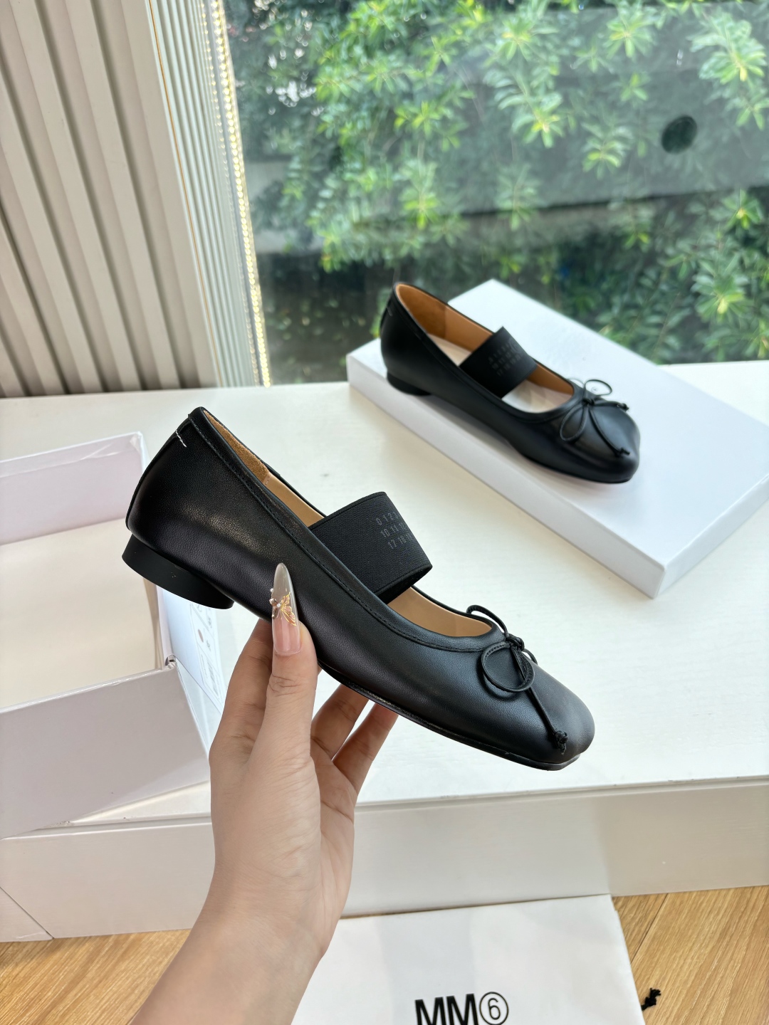 Maison Margiela MM6 메종 마르지엘라 타비 굽 낮은 메리제인 플랫 슈즈 신발